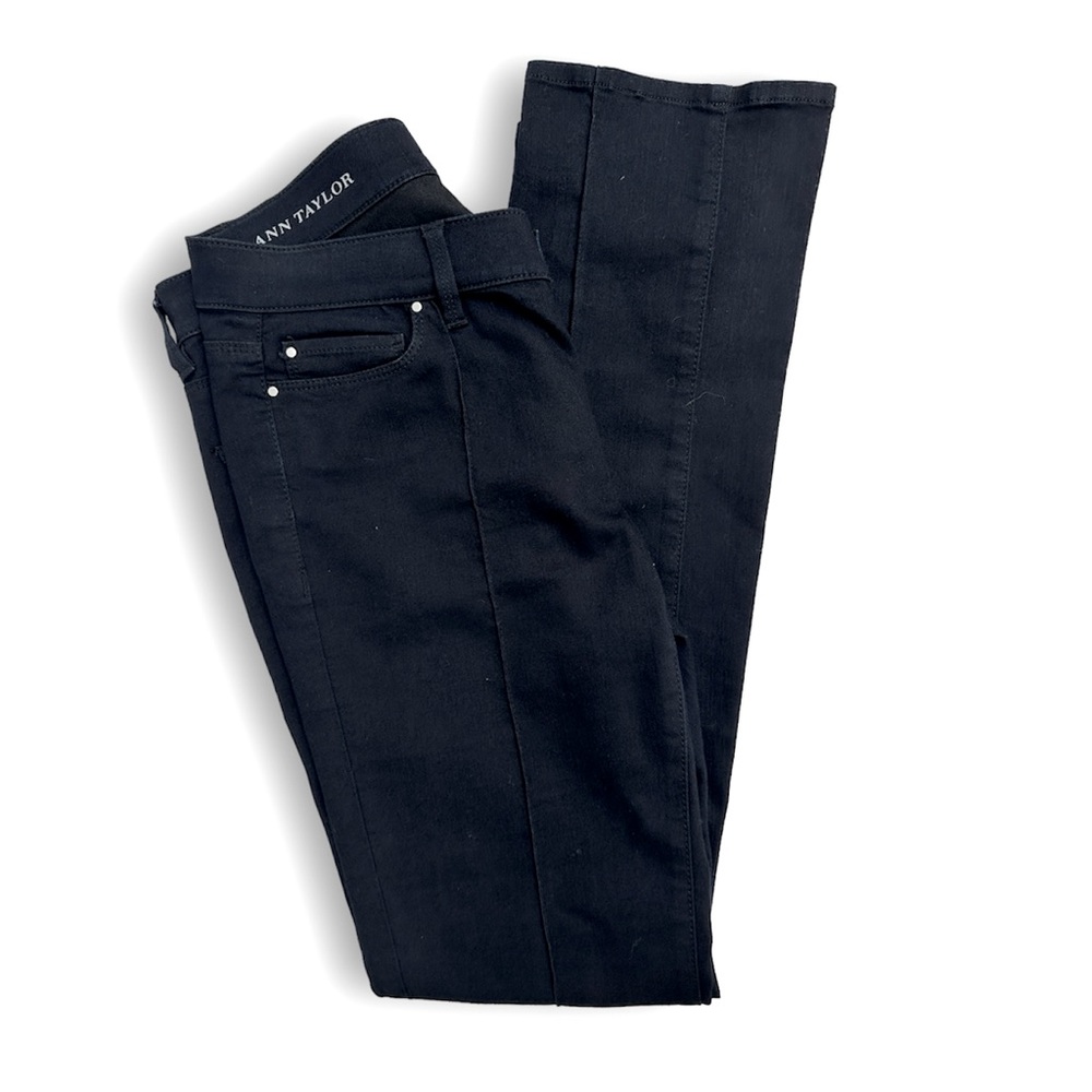 Ann Taylor Black Denim Size 10 Slim Jeans